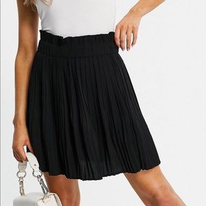 Black mini skirt